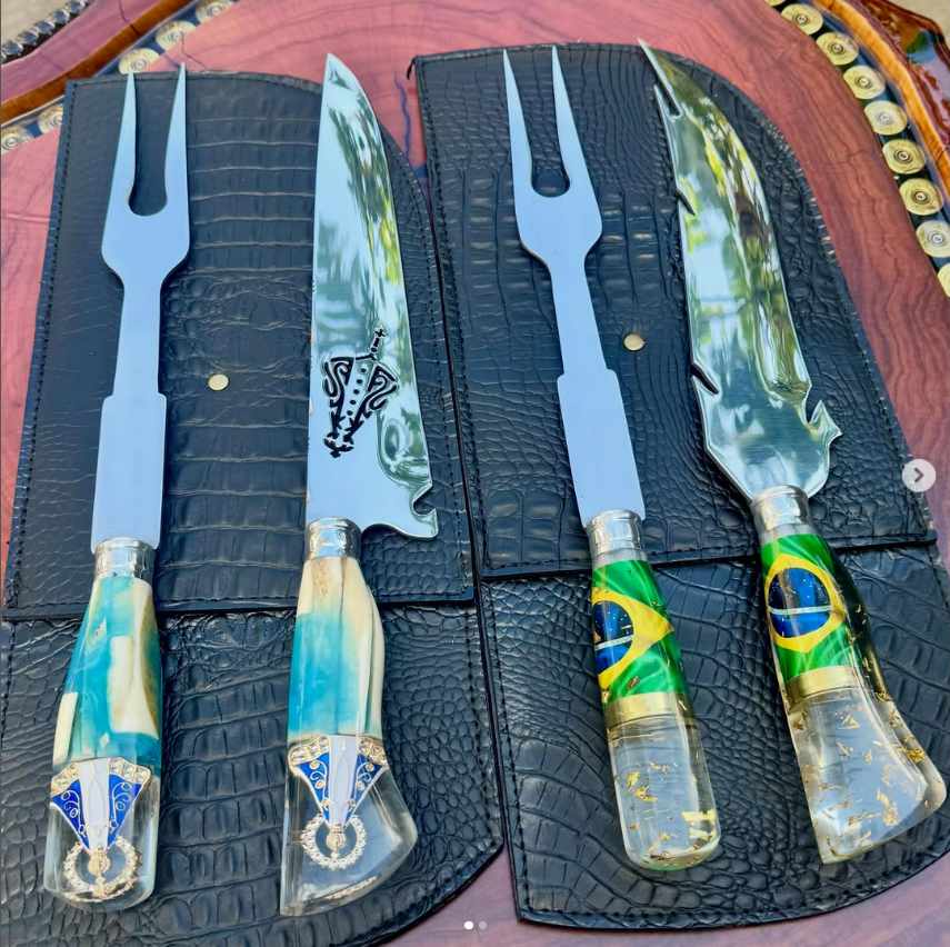 Kit Duplo Faca + Garfo 10 pol. - imagem 2